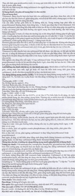 Thuốc Lomazole 5mg US Pharma điều trị bệnh Basedow, nhiễm độc tuyến giáp, cường giáp khi thai nghén (10 vỉ x 10 viên)