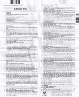 Thuốc Lostad T50 50mg Stella điều trị tăng huyết áp (3 vỉ x 10 viên)