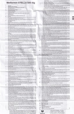 Viên nén Metformin Stella 500mg điều trị bệnh đái tháo đường típ 2 (3 vỉ x 10 viên)