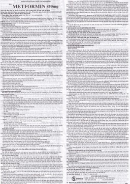 Viên nén Metformin 850mg Tipharco điều trị đái tháo đường không phụ thuộc insulin típ 2 (4 vỉ x 15 viên) 