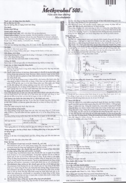 Viên nén Methycobal 500µg Eisai điều trị bệnh lý thần kinh ngoại biên (3 vỉ x 10 viên)