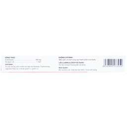 Viên đặt âm đạo Metrima 100 Dược 3-2 điều trị nấm candida (1 vỉ x 6 viên)