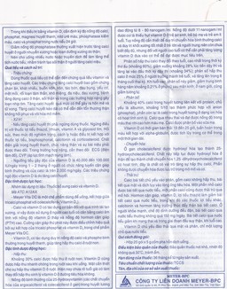 Cốm Pha Hỗn Dịch Uống Meyer Vita DC điều trị và phòng ngừa thiếu vitamin D và canxi, loãng xương (20 gói)
