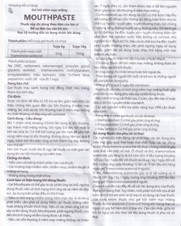 Gel bôi niêm mạc miệng Mouthpaste Medipharco giảm viêm, tổn thương (5g)