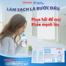 Muối rửa mũi xoang Otosan Nasal Wash (30 gói) làm sạch sâu, ngừa viêm xoang, viêm mũi dành cho trẻ từ 1 tuổi trở lên