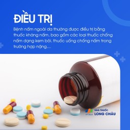 Dùng thuốc kháng nấm dạng kem bôi hoặc thuốc uống trong trường hợp nặng