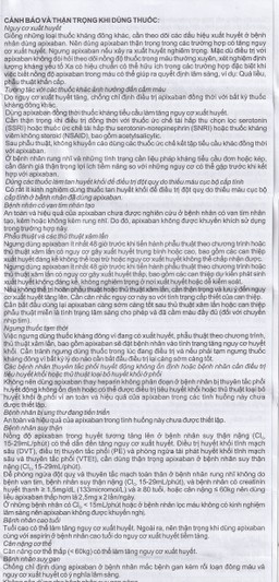 Thuốc NDP-Apixan 5mg Nadyphar hỗ trợ phòng ngừa đột quỵ, tăng huyết áp (2 vỉ x 10 viên)