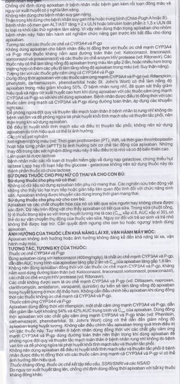Thuốc NDP-Apixan 5mg Nadyphar hỗ trợ phòng ngừa đột quỵ, tăng huyết áp (2 vỉ x 10 viên)