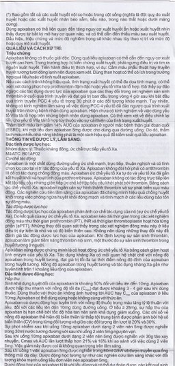 Thuốc NDP-Apixan 5mg Nadyphar hỗ trợ phòng ngừa đột quỵ, tăng huyết áp (2 vỉ x 10 viên)