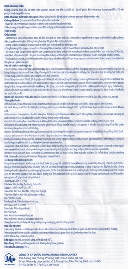 Viên nén Neazi 500mg Mediplantex điều trị viêm xoang cấp, viêm họng, amidan (1 vỉ x 3 viên)