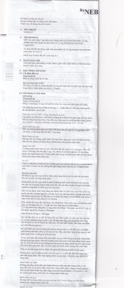 Thuốc Nebilet Nebivolol 5mg Menarini điều trị tăng huyết áp và suy tim mạn tính (2 vỉ x 14 viên)