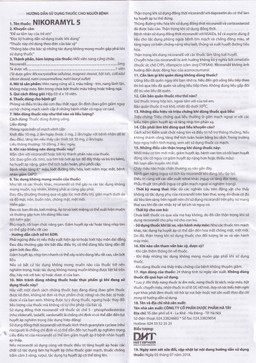 Viên nang cứng Nikoramyl 5 Hà Tây phòng và điều trị cơn đau thắt ngực (3 vỉ x 10 viên) 