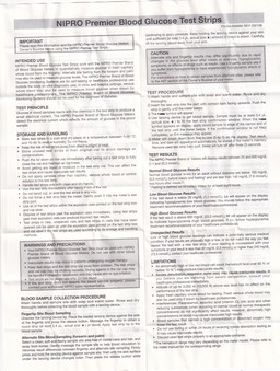 Que thử đường huyết Nipro Premier (hộp 25 que)