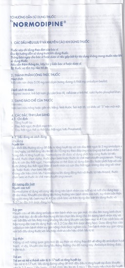 Viên nén Normodipine 5mg Gedeon điều trị tăng huyết áp, đau thắt ngực ổn định (3 vỉ x 10 viên)