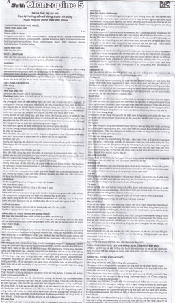 Thuốc Savi Olanzapine 5 điều trị bệnh tâm thần phân liệt (3 vỉ x 10 viên) 