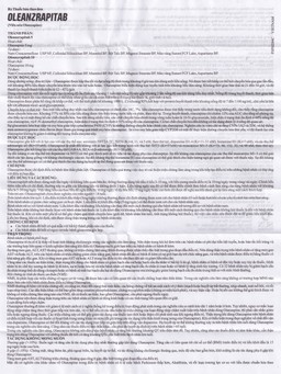 Viên nén Oleanzrapitab 5 Sun Pharma điều trị bệnh tâm thần phân liệt (5 vỉ x 10 viên)