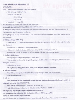 Siro bổ não Omega Vit Botafarma (100ml)