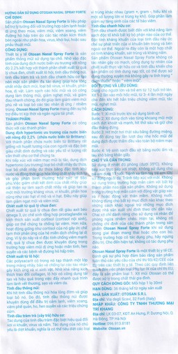 Xịt mũi người lớn Otosan Nasal Spray Forte 30ml hỗ trợ điều trị viêm mũi, viêm xoang