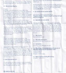 Viên nén Panangin Gedeon bổ sung kali, magnesi dùng trong suy tim (50 viên)