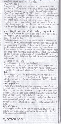 Thuốc Regulon Gedeon tránh thai hằng ngày (1 vỉ x 21 viên)