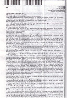 Thuốc Rosepire 3mg/0,02mg Exeltis tím dùng để tránh thai (1 vỉ x 28 viên)