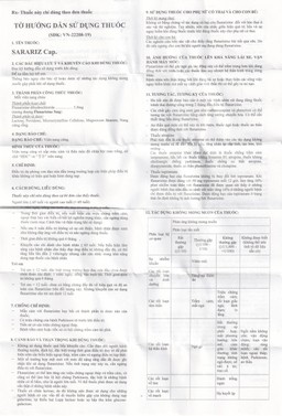 Thuốc Sarariz 5.9mg Kyung Dong điều trị đau nửa đầu, chứng chóng mặt (60 viên)