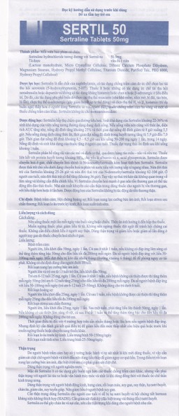 Thuốc Sertil 50 Kwality Pharmaceutical điều trị bệnh trầm cảm, hội chứng hoảng sợ (3 vỉ x 10 viên)