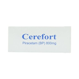 Thuốc Cerefort 800mg Unipharma điều trị chứng chóng mặt, suy giảm trí nhớ (3 vỉ x 10 viên)