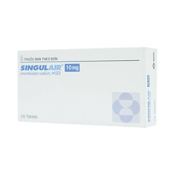 Thuốc Singulair 10mg MSD điều trị hen phế quản mạn tính (2 vỉ x 14 viên)