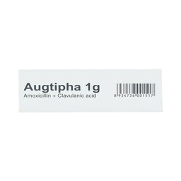 Thuốc Augtipha 1g Tipharco điều trị nhiễm khuẩn (2 vỉ x 10 viên) 