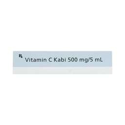 Thuốc tiêm Vitamin C Kabi 500mg/5ml phòng và điều trị bệnh Scorbut (1 vỉ x 6 ống )