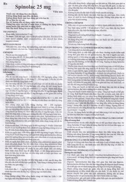 Thuốc Spinolac 25mg Hasan điều trị phù do tim sung huyết (10 vỉ x 10 viên) 