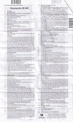 Thuốc Staclazide 30 MR Stella điều trị đái tháo đường típ 2 (3 vỉ x 10 viên)