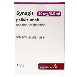 Dung dịch tiêm Synagis 50mg/0.5ml Astrazeneca điều trị để phòng ngừa bệnh đường hô hấp