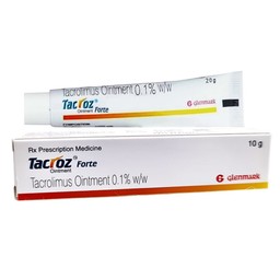 Thuốc mỡ Tacroz Forte 0.1% Glenmark điều trị viêm da dị ứng (10g)