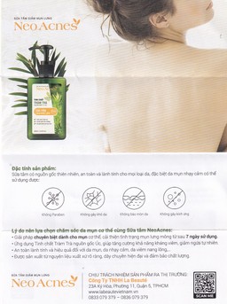 Sữa tắm Neo Acness giảm mụn lưng tinh chất tràm trà (250ml)