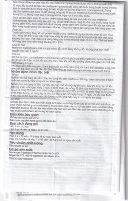 Thuốc Trajenta Duo 2.5mg/850mg Boehringer điều trị đái tháo đường típ 2 (14 viên)