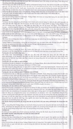 Thuốc bột hít phân liều Trelegy Ellipta GSK điều trị bệnh phổi tắc nghẽn mãn tính (30 liều hít)