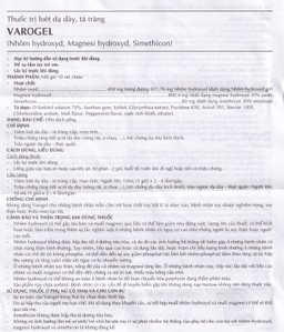 Hỗn dịch uống Varogel Shinpoong Deawoo điều trị viêm loét dạ dày, tá tràng (20 gói x 10ml)