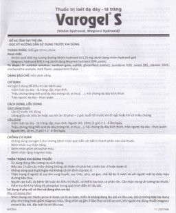 Thuốc Varogel Shinpoong Daewoo điều trị viêm loét dạ dày (20 gói x 10ml)