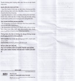 Thuốc Venrutine 500mg/100mg BRV điều trị bệnh trĩ, các chứng xuất huyết dưới da (3 vỉ x 10 viên)