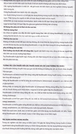 Thuốc Xonatrix 60mg DaviPharm điều trị triệu chứng viêm mũi dị ứng theo mùa (3 vỉ x 10 viên) 