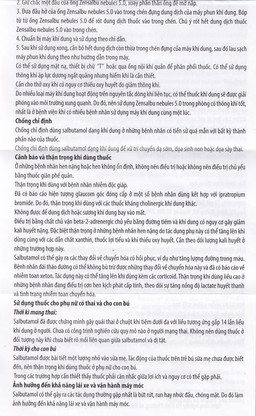 Thuốc Zensalbu 5mg CPC1HN kiểm soát co thắt phế quản mạn, điều trị hen nặng cấp tính (2 vỉ x 5 ống)