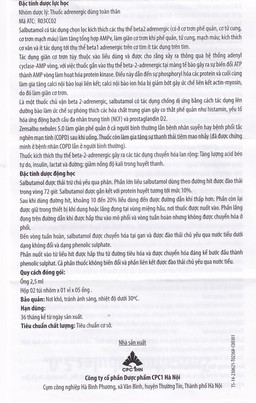 Thuốc Zensalbu 5mg CPC1HN kiểm soát co thắt phế quản mạn, điều trị hen nặng cấp tính (2 vỉ x 5 ống)