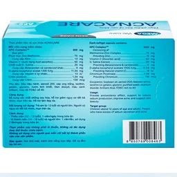 Viên hỗ trợ làm đẹp da Acnacare Mega (3 vỉ x 10 viên)