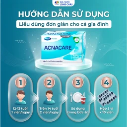 Viên hỗ trợ làm đẹp da Acnacare Mega (3 vỉ x 10 viên) 5