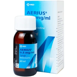 Siro Aerius MSD giảm nhanh các triệu chứng viêm mũi dị ứng, mày đay (60ml)