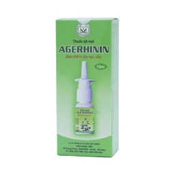 Thuốc xịt mũi Agerhinin điều trị viêm mũi nhiễm trùng, viêm mũi, viêm xoang dị ứng (15ml)