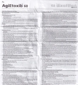Thuốc Agietoxib 60 Agimexpharm điều trị viêm xương khớp (3 vỉ x 10 viên)