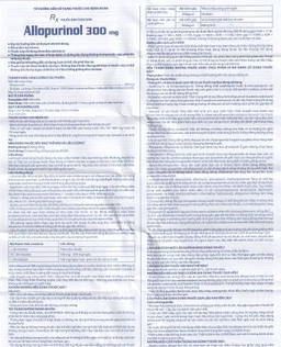 Thuốc Allopurinol 300mg Domesco điều trị tăng acid uric máu, sỏi thận (100 viên)